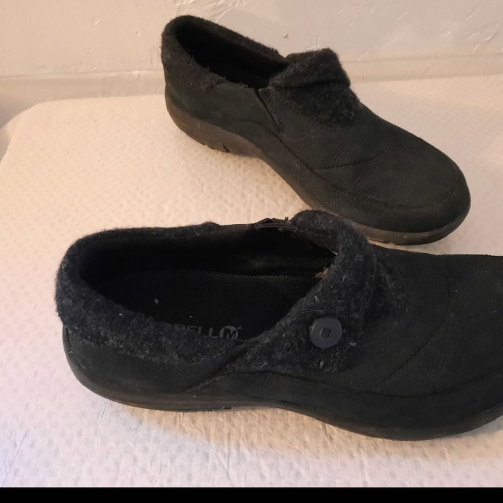Merrell Shoes Women's  Select Grip Shoes, Wool Slip On Mules 7.5, Winter, Fall - Picture 3 of 10